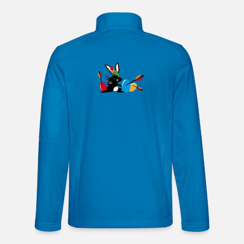 Easter bunny with a bow and arrow Unisex Softshell Jacket
