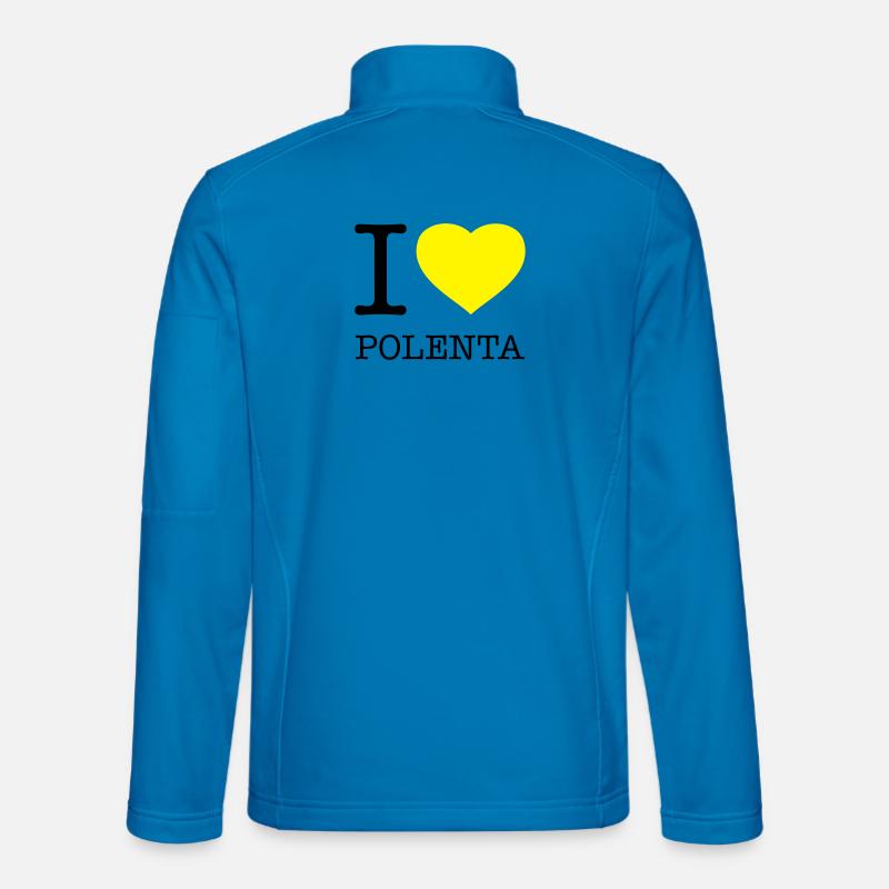 I LOVE POLENTA - Unisex Softshell Jacket - light blue