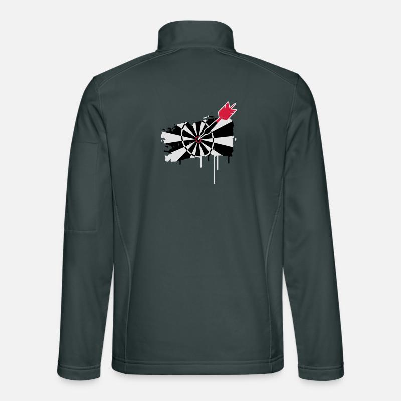 Jeu de fléchettes avec des fléchettes Veste en tissu softshell Unisexe