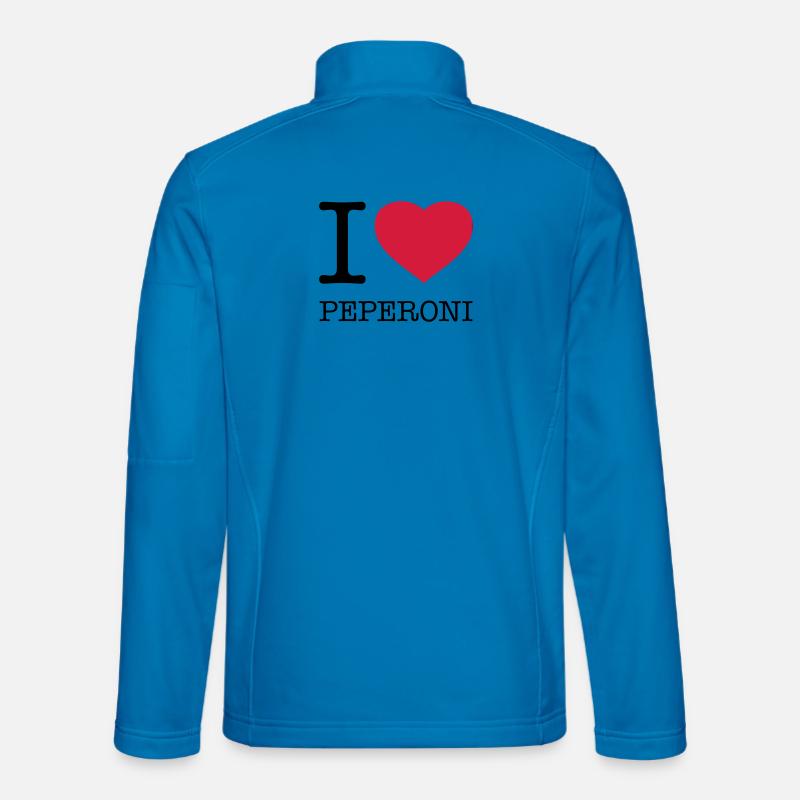 I LOVE PEPERONI - Unisex Softshelljacke - Lichtblau