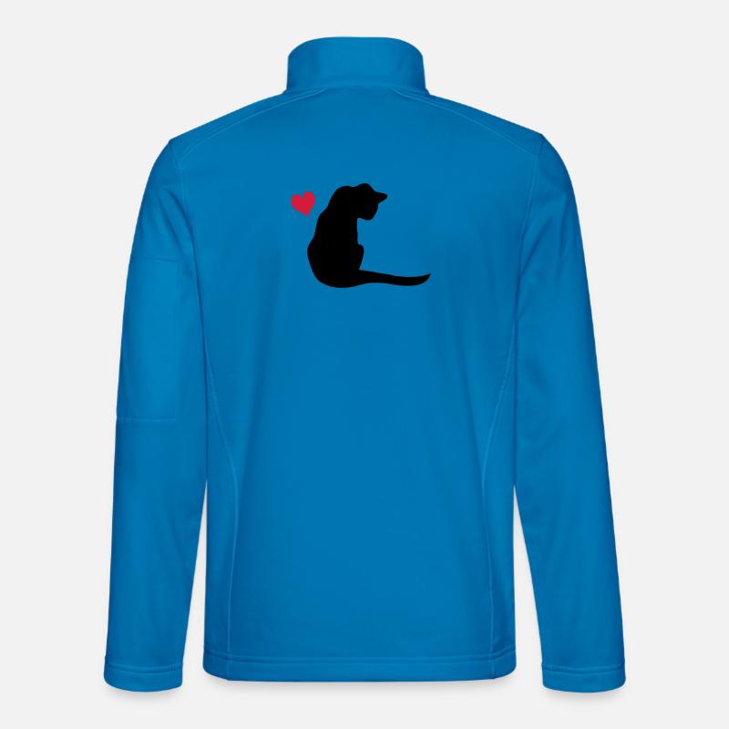 Katze - Unisex Softshelljacke - Lichtblau