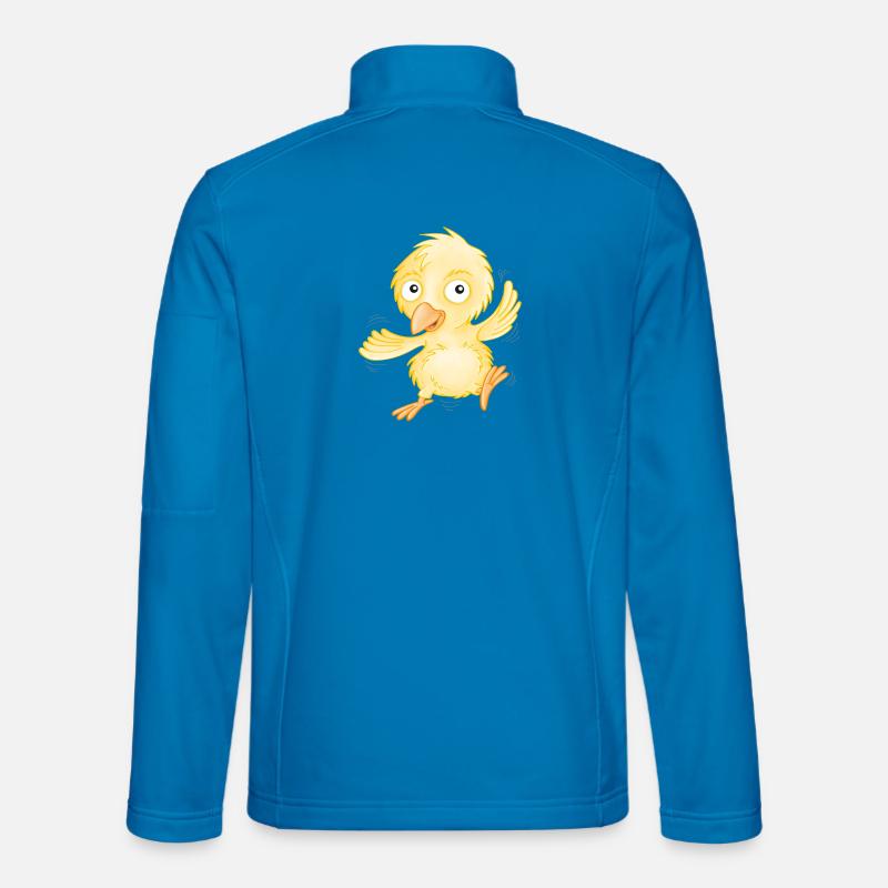 fröhliches Küken - Unisex Softshelljacke - Lichtblau