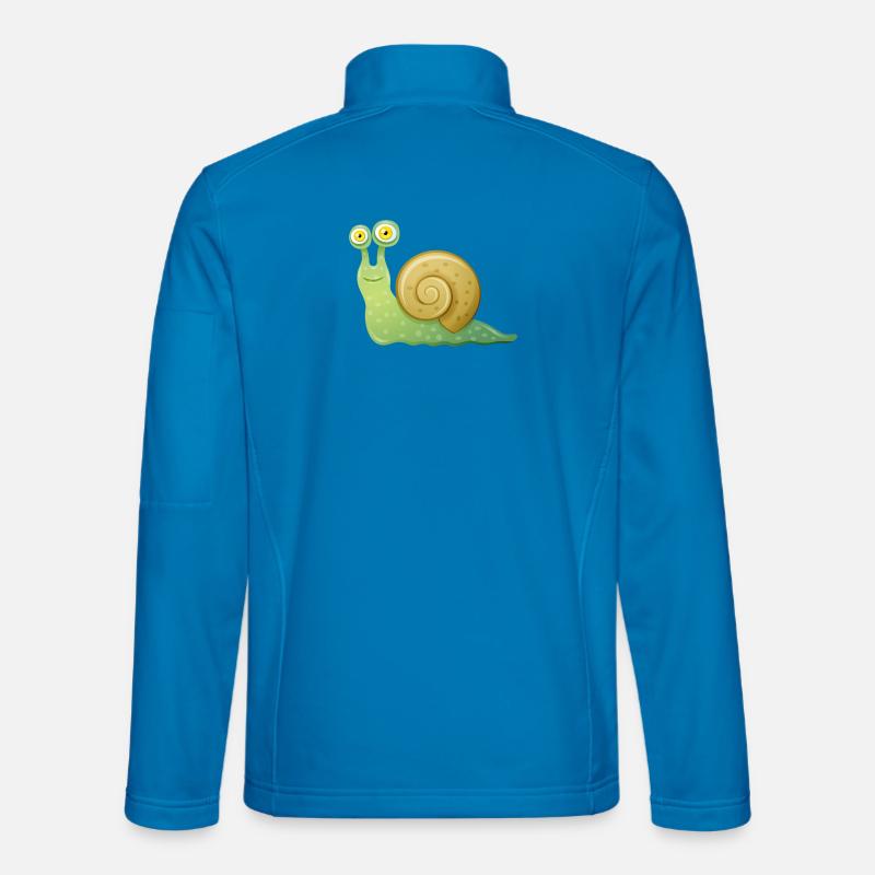 schnecke - Unisex Softshelljacke - Lichtblau