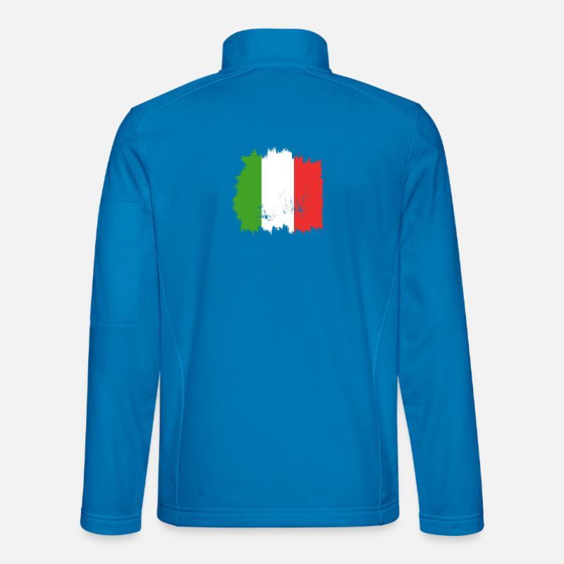 Italien Flagge - Unisex Softshelljacke - Lichtblau