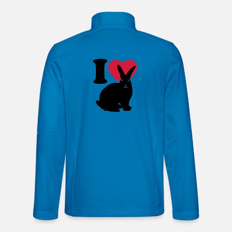 I love rabbits - Unisex Softshell Jacket - light blue