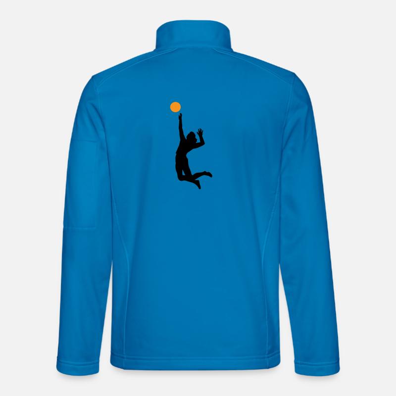 Volleyball - Unisex Softshelljacke - Lichtblau