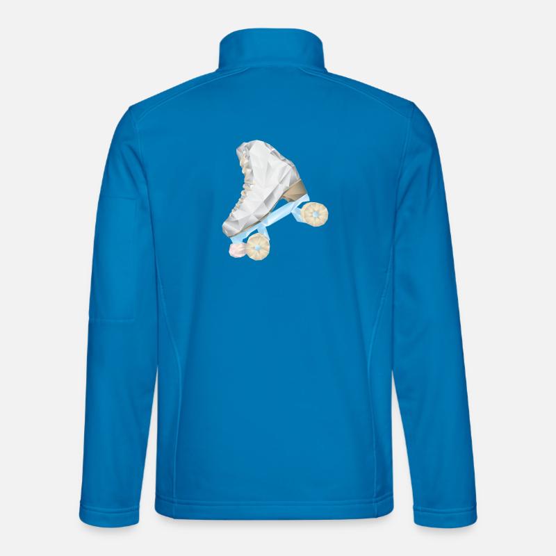 patin a roulette roller - Veste en tissu softshell Unisexe - bleu clair