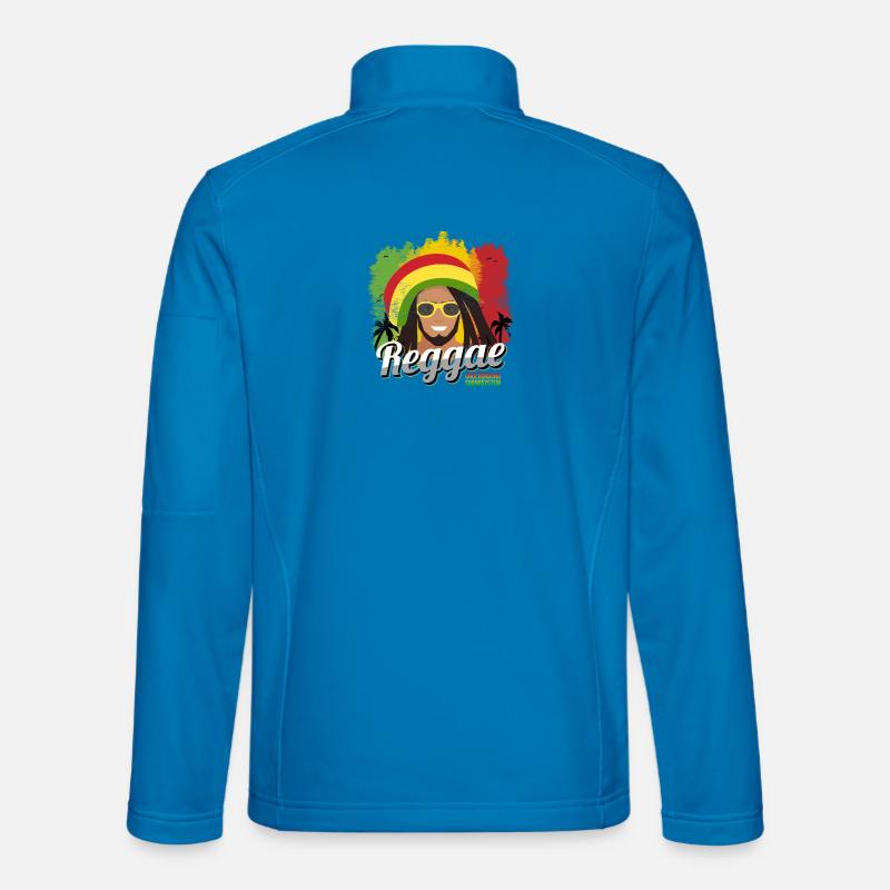 Reggae Rasta Vibe Portrait - Unisex Softshelljacke - Lichtblau