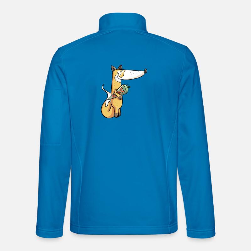 Schulkind Fuchs I Einschulung Erstklässler - Unisex Softshelljacke - Lichtblau