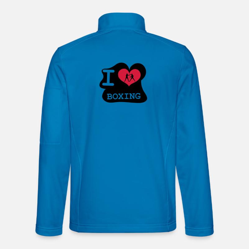 I Love Boxing - Unisex Softshelljacke - Lichtblau