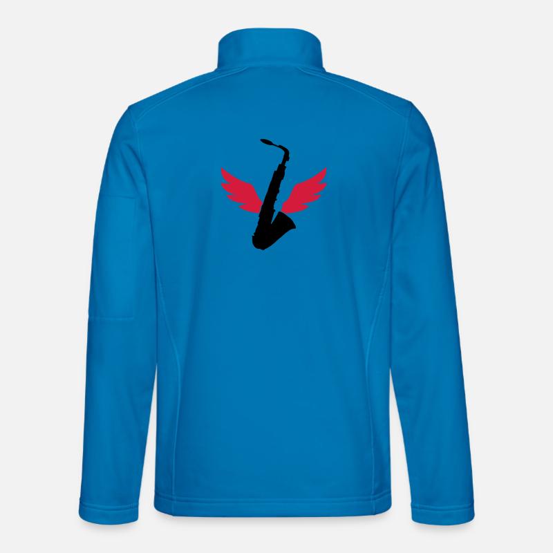 Saxophone / Saxophon - Unisex Softshell Jacket - light blue