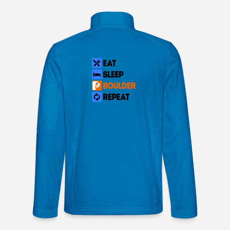 Boulder Bouldern Klettern Ohne Seil Spruch Unisex Softshelljacke