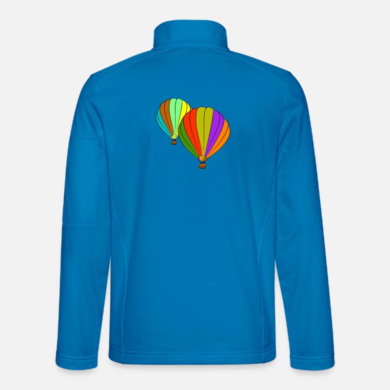 heissluftballone ballon luftfahrt - Unisex Softshelljacke - Lichtblau
