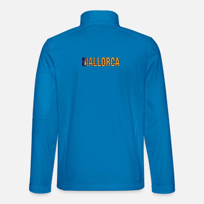 Lettrage rayé de Majorque Veste en tissu softshell Unisexe