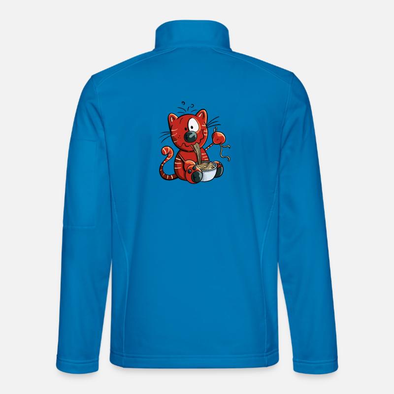 Spaghetti Cat - Unisex Softshell Jacket - light blue