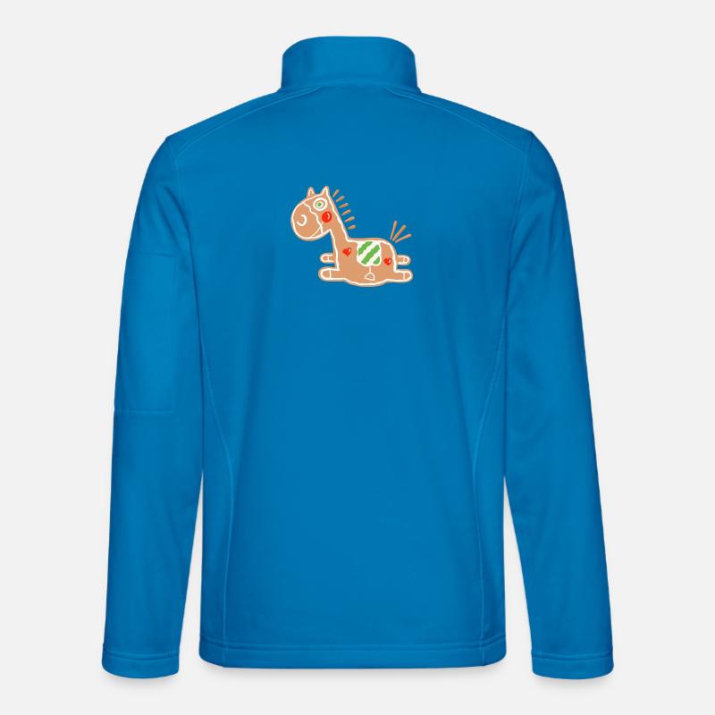 Pfefferkuchen Pferd - Lebkuchen - Backen - Gebäck - Unisex Softshelljacke - Lichtblau