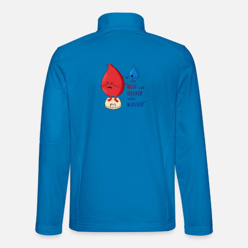 Blut ist dicker als Wasser - Unisex Softshelljacke - Lichtblau