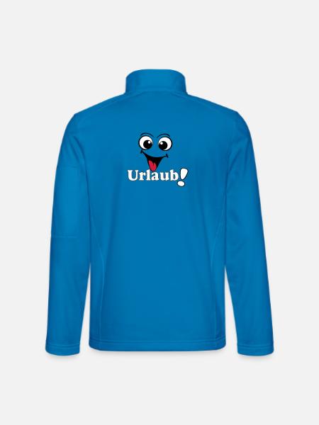 vacances, vacances disant chemise autocollant vacances (25) - Veste en tissu softshell Unisexe - bleu clair - Dos