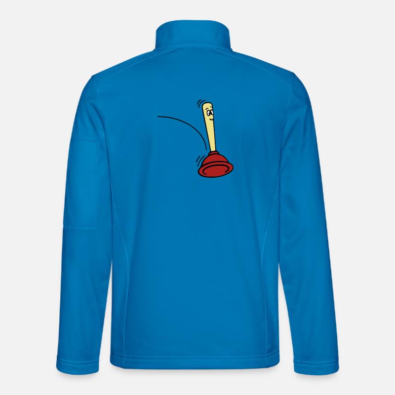Jumping Pömpel - Unisex Softshelljacke - Lichtblau