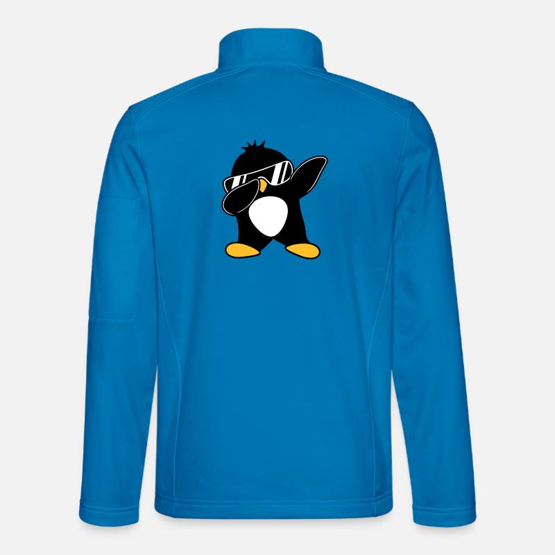 Dabbing Pinguin - Unisex Softshelljacke - Lichtblau