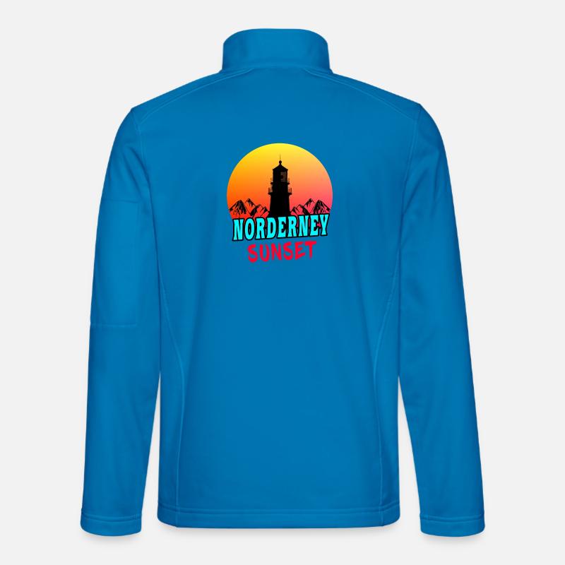 Norderney Sunset lighthouse design / gift idea Unisex Softshell Jacket