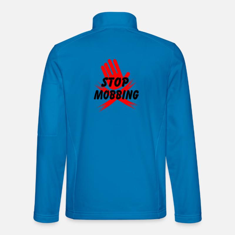 Stop mobbing hand - Unisex Softshell Jacket - light blue