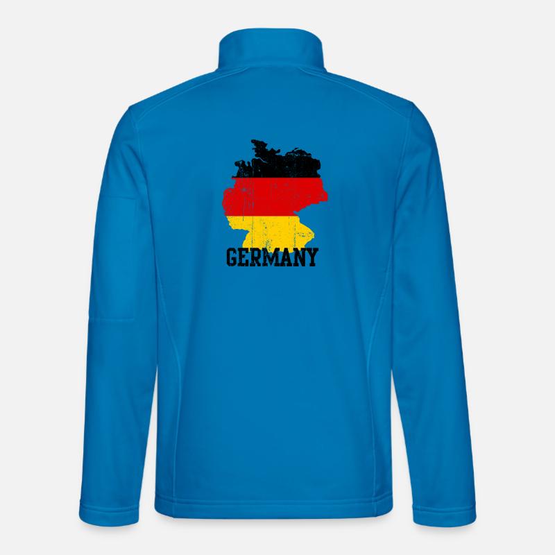 RedYellow Germany Silhouette - Unisex Softshelljacke - Lichtblau