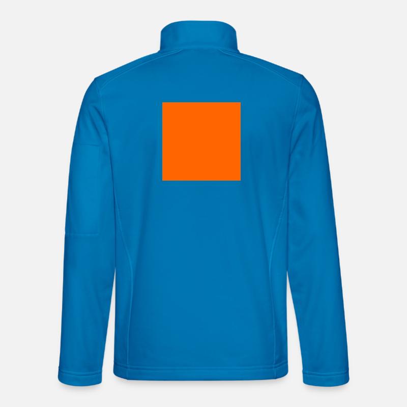 Personalize orange background texture - Unisex Softshell Jacket - light blue