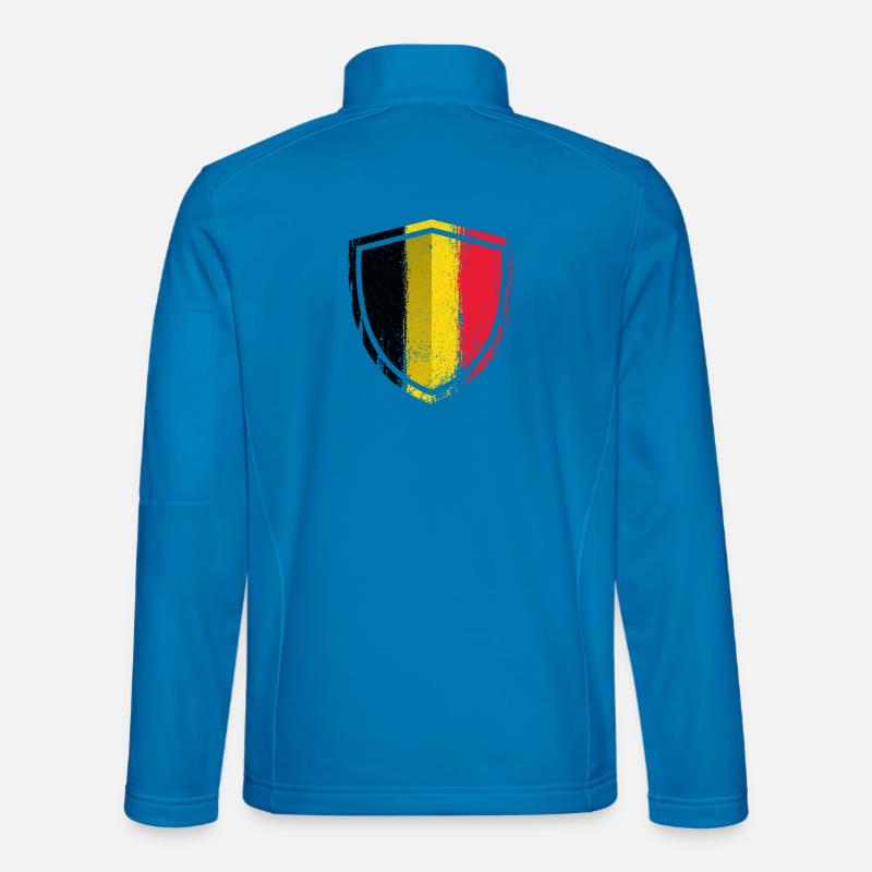 German Flag Shield Emblem Unisex Softshell Jacket