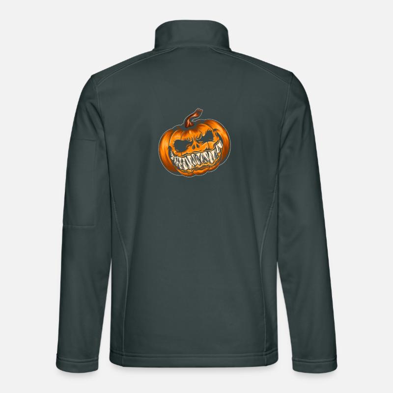 Spooky Pumpkin Laugh Unisex Softshell Jacket