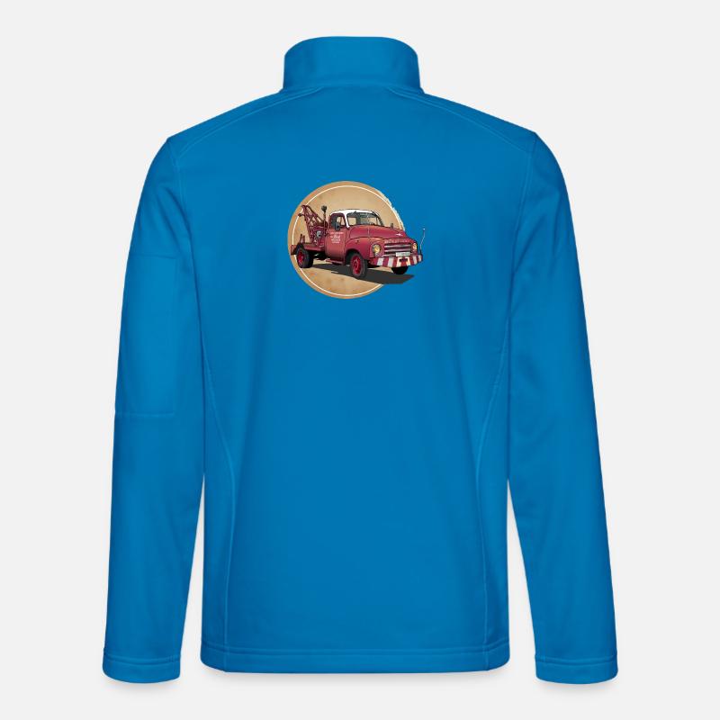 Abschleppwagen Oldtimer - Unisex Softshelljacke - Lichtblau