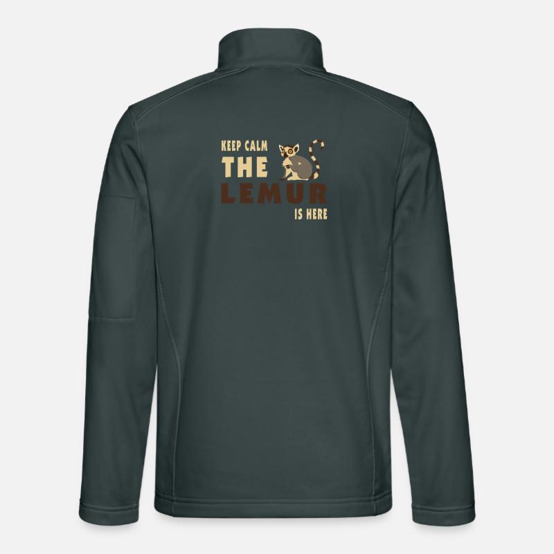 Keep Calm Lemur is here / Gift Unisex Softshell Jacket