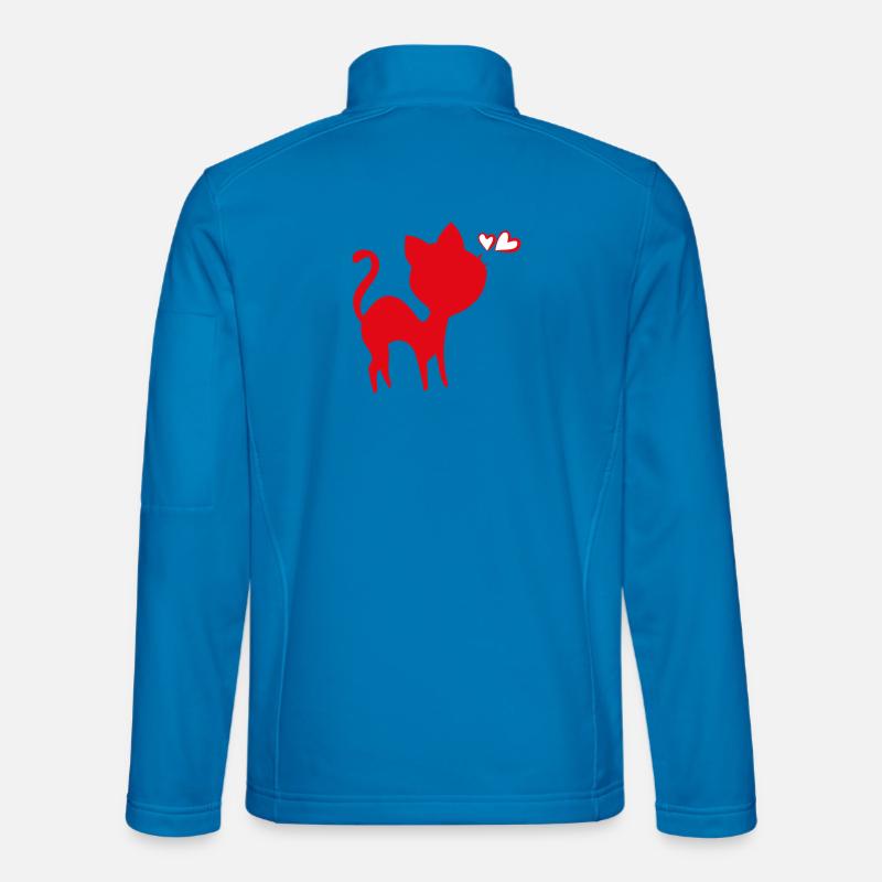 cat - Unisex Softshelljacke - Lichtblau