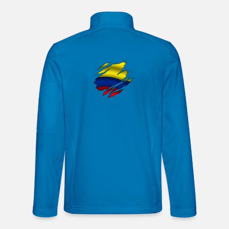 Kolumbien - Unisex Softshelljacke - Lichtblau