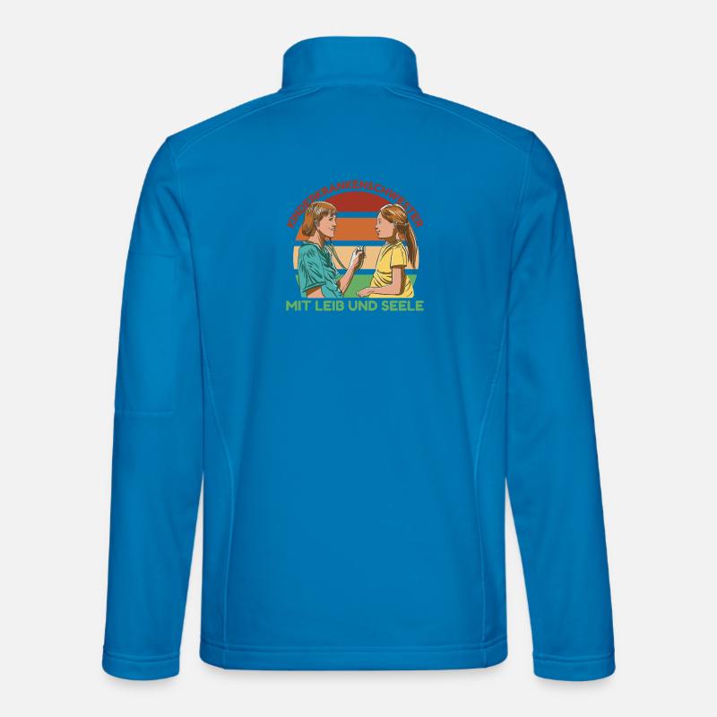 Kinderkrankenschwester mit Leib und Seele - Unisex Softshelljacke - Lichtblau