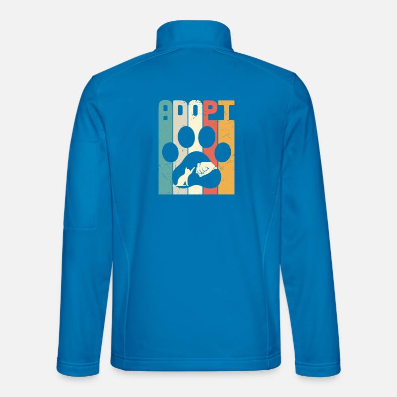 Adopt Cat - Unisex Softshell Jacket - light blue