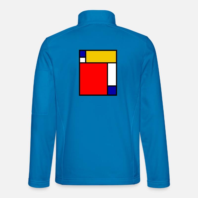 Mondrian 4 - Unisex Softshell Jacket - light blue