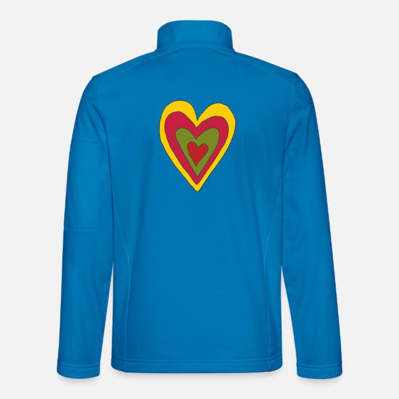 4 hearts in one - Unisex Softshell Jacket - light blue