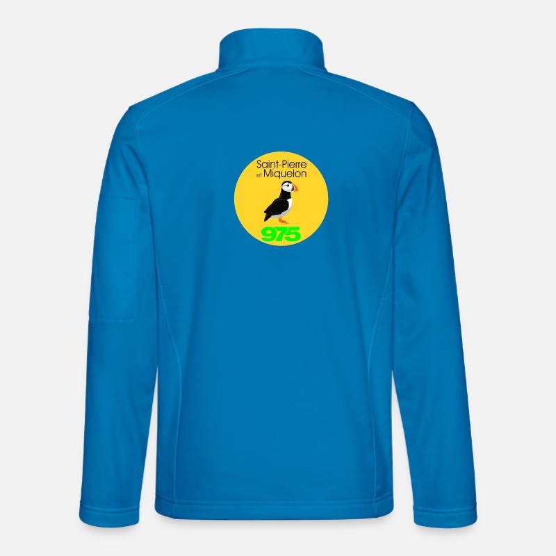 Saint-Pierre und Miquelon - Unisex Softshelljacke - Lichtblau