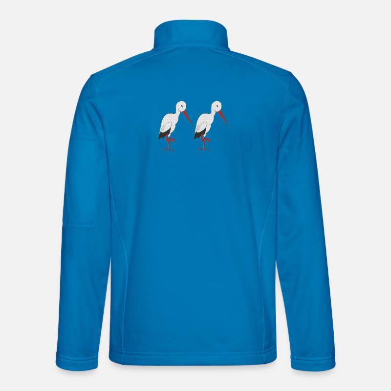 storch 2 fach - Unisex Softshelljacke - Lichtblau