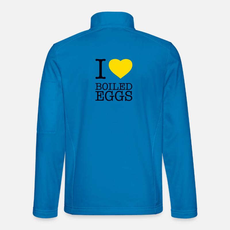 I LOVE BOILED EGGS Eier - Unisex Softshell Jacket - light blue