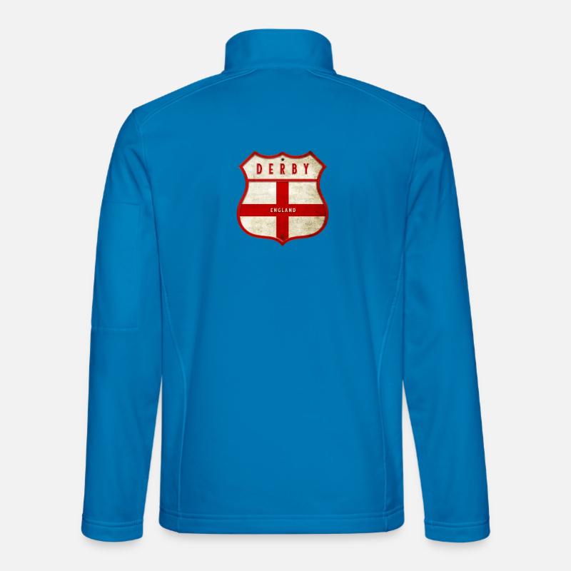 Derby England Wappen - Unisex Softshelljacke - Lichtblau