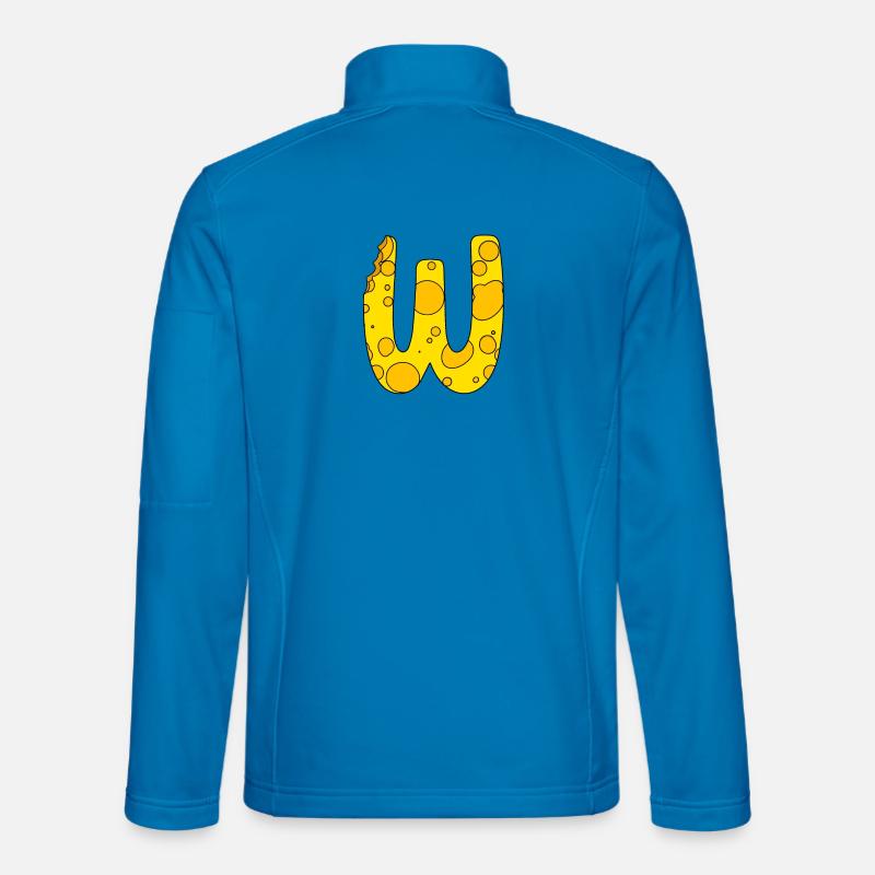 Buchstabe W - Unisex Softshelljacke - Lichtblau