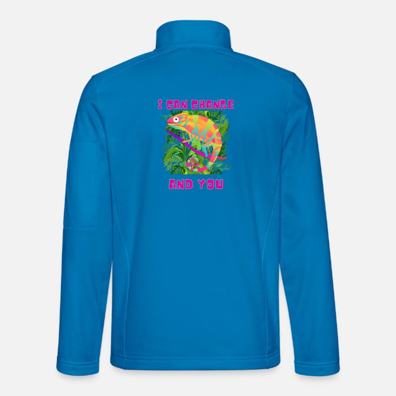 Funny Chameleon ;) - Unisex Softshell Jacket - light blue