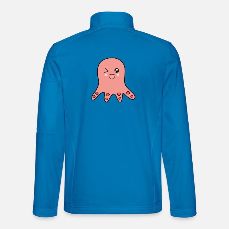 Kawaii Animals Octopus Unisex Softshell Jacket