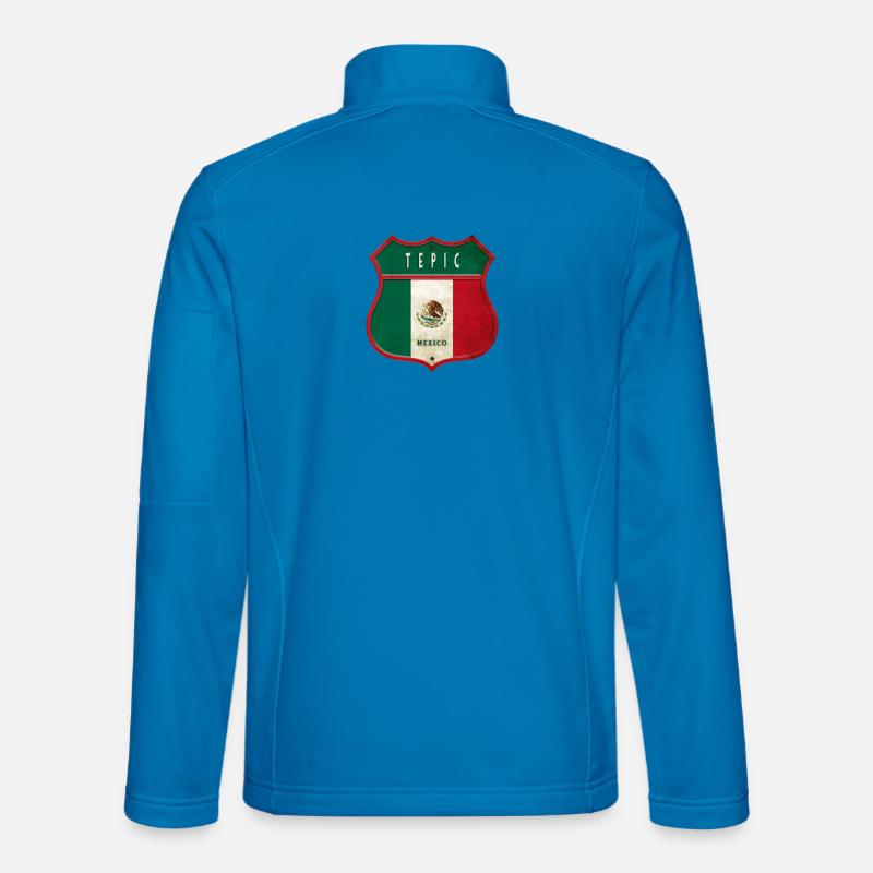 Tepic Mexico crest design - Unisex Softshell Jacket - light blue