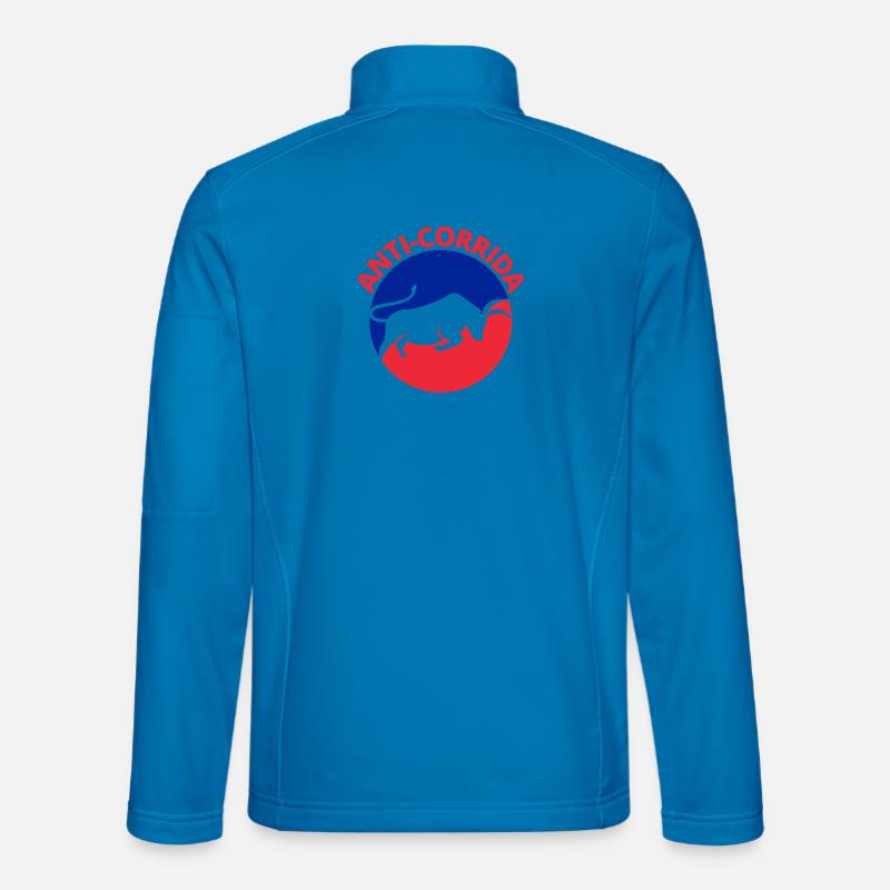 Stierkampf, Anti-Stierkampf - Unisex Softshelljacke - Lichtblau