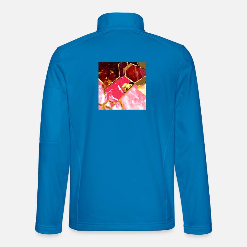 Marmor Roségold Textur - Unisex Softshelljacke - Lichtblau