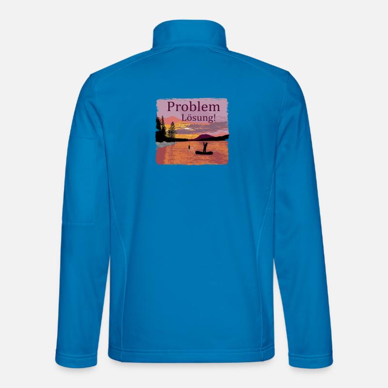 Problem Lösung Angeln - Unisex Softshelljacke - Lichtblau