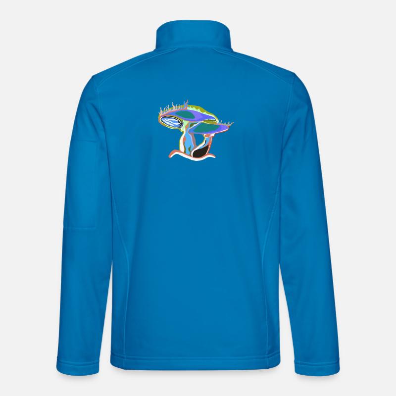 Rêve de champignon coloré Veste en tissu softshell Unisexe